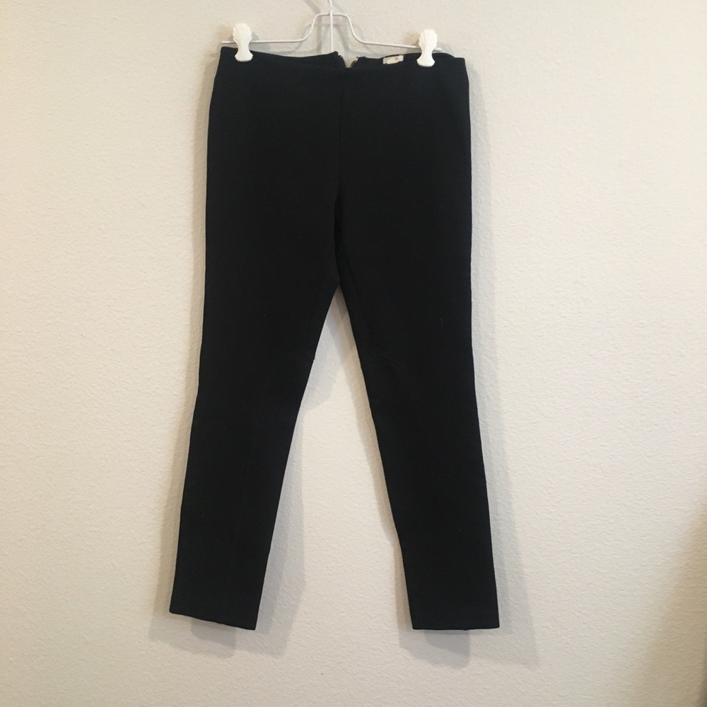 J.Crew black leggings zipper back size 0